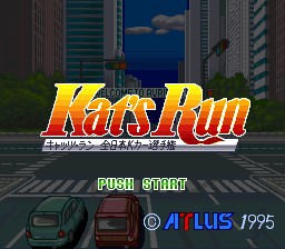 Kat's Run - Zen-Nihon K-Car Senshuken (Japan) Title Screen